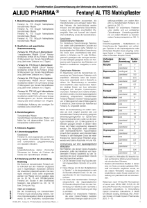 Fentanyl AL TTS Matrixpflaster, transdermales Pflaster