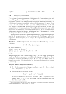 2.4 Gruppenoperationen - Mathematik, TU Dortmund