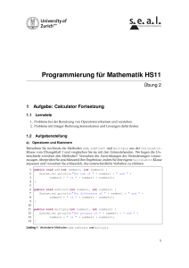 Programmierung für Mathematik HS11