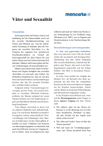 V&auml;ter und Sexualit&auml;t - Schweizerisches Institut f&uuml;r M&auml;nner