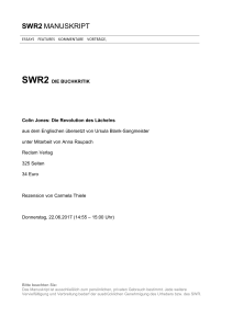 SWR2 Die Buchkritik