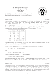 Klasse 11–13 Lösungen 491321 Lösung 10 Punkte Angenommen