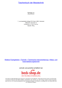 Taschenbuch der Messtechnik - ReadingSample - Beck-Shop