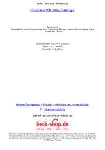 Checkliste XXL Rheumatologie - ReadingSample - Beck-Shop