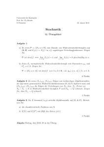 Stochastik - Universität des Saarlandes