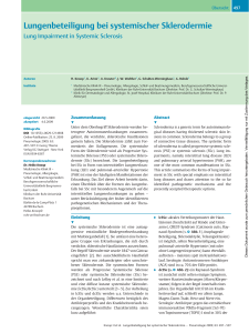 Lungenbeteiligung bei systemischer Sklerodermie