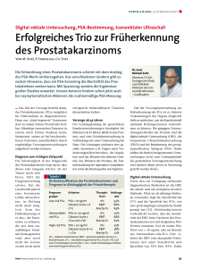 Erfolgreiches Trio zur Früherkennung des Prostatakarzinoms