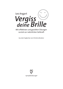 Vergiss deine Brille