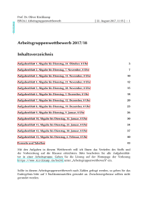 Arbeitsgruppenwettbewerb