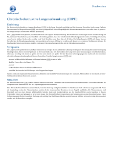 Chronisch obstruktive Lungenerkrankung (COPD)