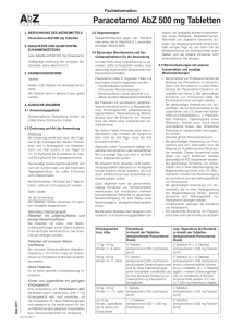 Paracetamol AbZ 125 mg / 250 mg / 500 mg / 1000 mg Zäpfchen