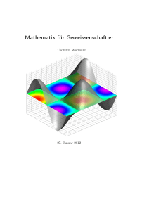 Mathematik für Geowissenschaftler