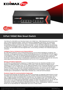 8-Port 10GbE Web Smart Switch