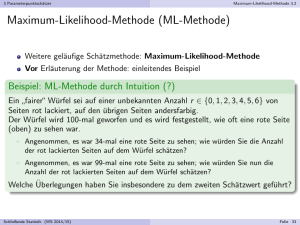 Maximum-Likelihood-Methode (ML-Methode)