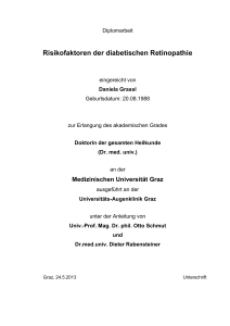 Risikofaktoren der diabetischen Retinopathie