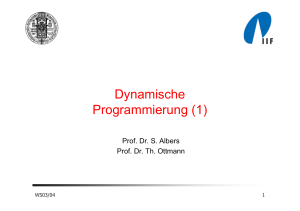 Dynamische Programmierung