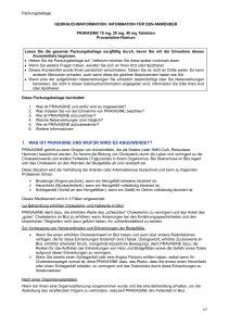 1. was ist pravasine und wofür wird es angewendet?