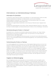 Informationen zur Zahnbehandlung in Narkose_MVZ_20140121