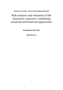 Risk analysis and valuation of life insurance contracts