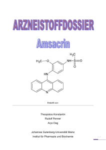 Amsacrin - Institut für Pharmazie und Biochemie