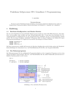 Praktikum Softprocessor SP2: Grundkurs C