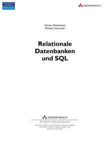 Relationale Datenbanken und SQL  - *ISBN 3