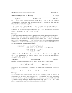 Mathematik für Bioinformatiker I WS 12/13 Musterlösungen zur 5
