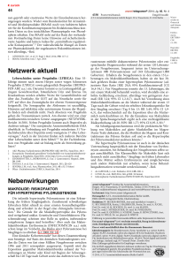 Netzwerk aktuell Nebenwirkungen - Arznei