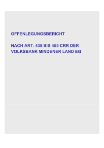 Anlage II - Eigenmittel - Volksbank Mindener Land eG