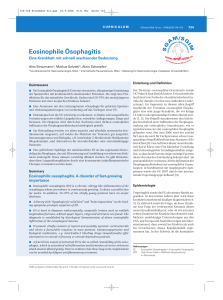 Eosinophile Ösophagitis - Gastroenterologie Zweisimmen