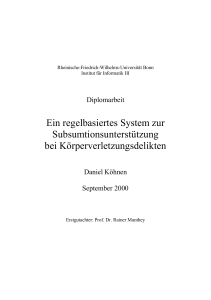 Ein regelbasiertes System zur - IDB