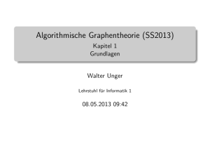 Algorithmische Graphentheorie (SS2013)