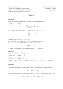 Blatt 2 - Mathematisches Institut