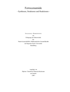Ferrocenamide - Uni Heidelberg