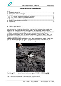 Lunar Laser Ranging - Landeszene Apollo 11