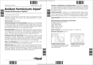 Acidum formicicum-Injeel