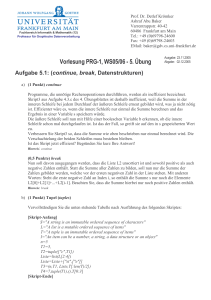 Vorlesung PRG-1, WS05/06