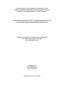 Immunhistochemisches Profil von adenoidzystischen und