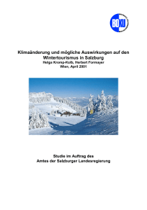 Klimaänderung und mögliche Auswirkungen auf den