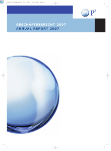 geschäftsbericht 2007 annual report 2007