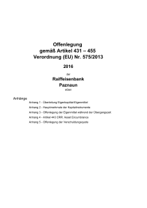 (EU) Nr. 575/2013 - Raiffeisenbank Paznaun