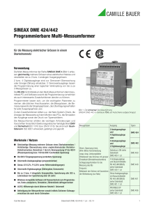 SINEAX DME 424/442 Programmierbare Multi