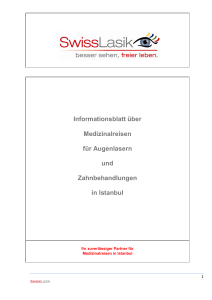 Informationsblatt über Medizinalreisen für Augenlasern