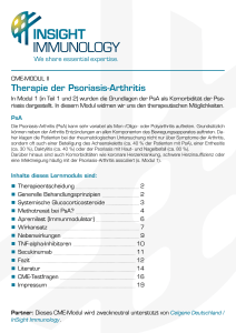 Therapie der Psoriasis-Arthritis - CME