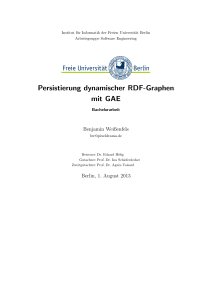 Persistierung dynamischer RDF-Graphen mit GAE