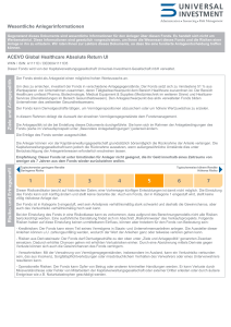 ACEVO Global Healthcare Absolute Return UI