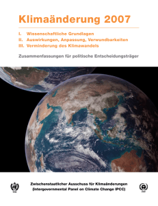 Klimaänderung 2007 - Greenpeace Schweiz