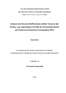 Düsseldorf! ! Analyse!des!Glucose.Stoffwechsels!