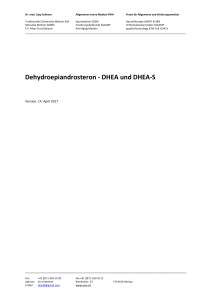 Dehydroepiandrosteron - DHEA und DHEA-S