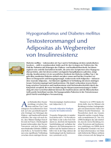 Testosteronmangel und Adipositas als